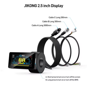 JK-Display 2.5 Inc Waterproof With 3 metter Cable