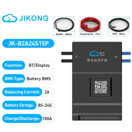 JK-B2A24S15P (With Active Balance 2A , 150A Continue 300A Peak current