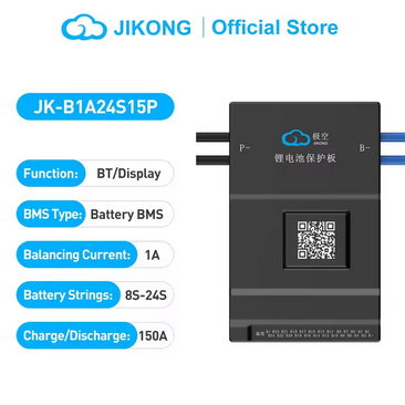 JIKONG Smart Jk Bms LI-ion Lithium Lifepo4 LTO Inverter BMS with Active Balancer 8S 16S 20S 24S 24v 48v 72v