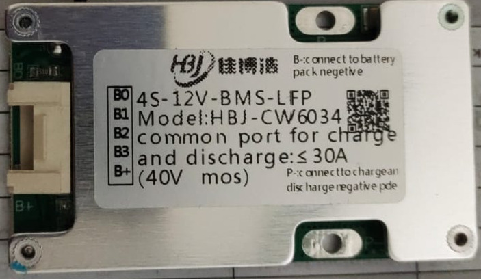 HBJ- 4S- 30A(40V  Lifepo4) BMS Balance version