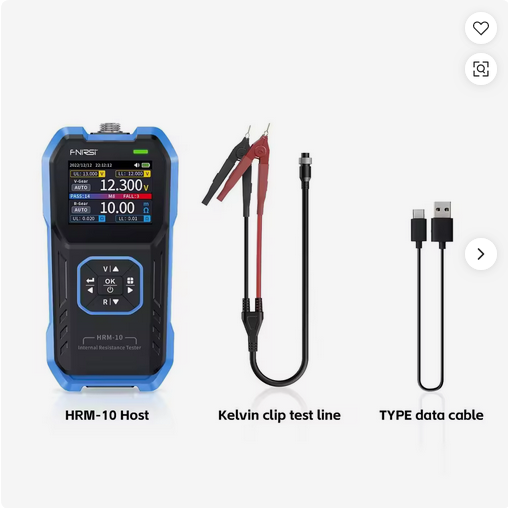 FNIRSI HRM-10 Battery Voltage Internal Resistance Tester